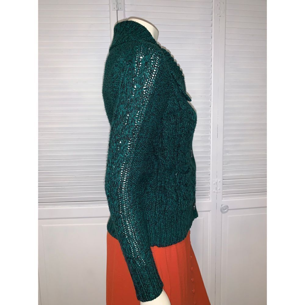Vintage Y2K Button Down Cardigan Knit Sweater Size PS - Picture 6 of 10